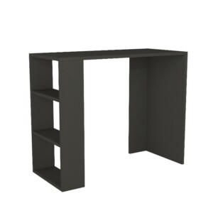 Γραφείο εργασίας Netenia Megapap χρώμα ανθρακί 90x40x74εκ. - Image 4