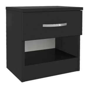 Κομοδίνο Lube Megapap χρώμα μαύρο 40x28,2x40εκ. - Image 4