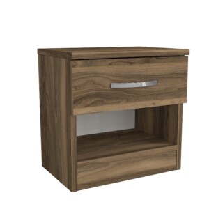 Κομοδίνο Lube Megapap χρώμα καρυδί 40x28,2x40εκ. - Image 4