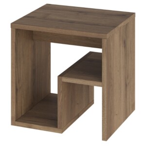 Τραπεζάκι βοηθητικό - Κομοδίνο Bon Megapap χρώμα ανοιχτό καρυδί 40x35x40εκ. - Image 2