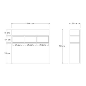 Κονσόλα Guarda Megapap χρώμα μπεζ travertine - χρυσό 100x29x90εκ. - Image 5