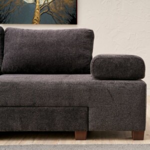 Καναπές - κρεβάτι πολυμορφικός Perenna Megapap τριθέσιος υφασμάτινος χρώμα ανθρακί 233x93x83εκ. - Image 4