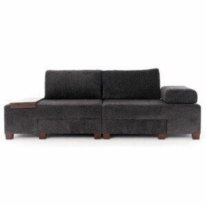 Καναπές - κρεβάτι πολυμορφικός Perenna Megapap τριθέσιος υφασμάτινος χρώμα ανθρακί 233x93x83εκ. - Image 8