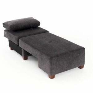 Πολυθρόνα - κρεβάτι Perenna Megapap υφασμάτινη χρώμα ανθρακί 116x93x83εκ. - Image 6