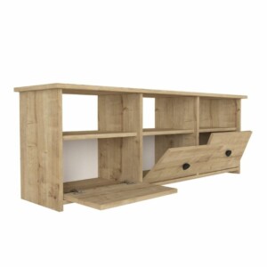 Έπιπλο τηλεόρασης Mahen Megapap χρώμα sapphire oak 140x35x49,8εκ. - Image 7