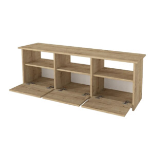 Έπιπλο τηλεόρασης Mahen Megapap χρώμα sapphire oak 140x35x49,8εκ. - Image 8