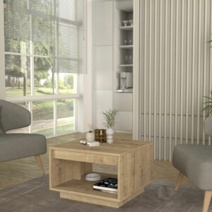 Τραπεζάκι σαλονιού Onda Megapap χρώμα sapphire oak 60x60x40εκ. - Image 3