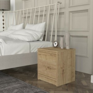 Κομοδίνο Conve Megapap χρώμα sapphire oak 40x35x45εκ. - Image 3