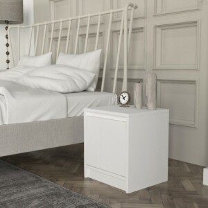 Κομοδίνο Conve Megapap χρώμα λευκό 40x35x45εκ. - Image 3