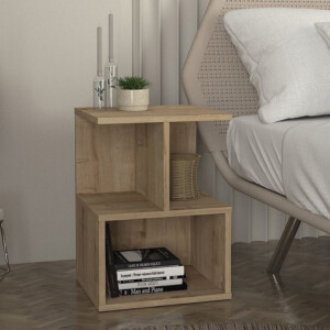 Κομοδίνο - Τραπεζάκι βοηθητικό Entiero Megapap χρώμα sapphire oak 39