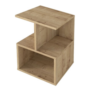 Κομοδίνο - Τραπεζάκι βοηθητικό Entiero Megapap χρώμα sapphire oak 39,8x35x54,6εκ. - Image 6