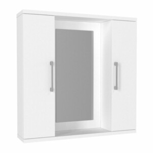 Καθρέπτης μπάνιου Surra Μegapap χρώμα λευκό 65x15