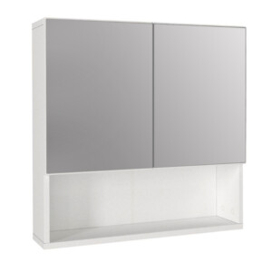 Καθρέπτης μπάνιου Trama Μegapap χρώμα λευκό 60x16