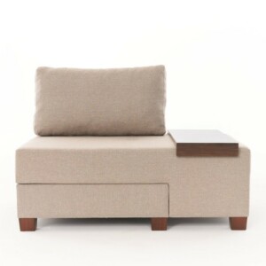 Πολυθρόνα - κρεβάτι Perenna Megapap υφασμάτινη χρώμα κρεμ 116x93x83εκ. - Image 6