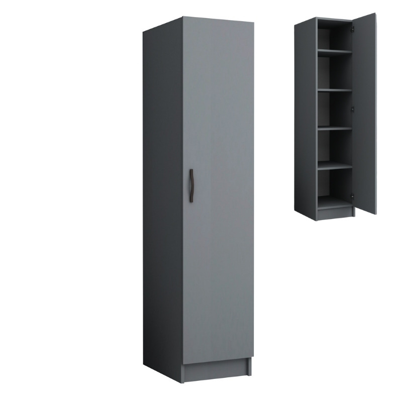 Ντουλάπα ρούχων Ricardo Megapap μονόφυλλη χρώμα ανθρακί 40x51 Ντουλάπα ρούχων Ricardo Megapap μονόφυλλη χρώμα ανθρακί 40x51