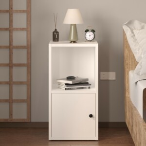 Κομοδίνο Vito Megapap χρώμα λευκό 34x30x66,4εκ. - Image 3