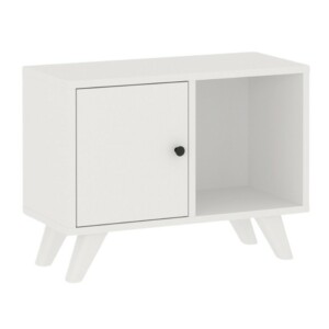 Κομοδίνο Rico Megapap χρώμα λευκό 65,2x30x49εκ. - Image 4