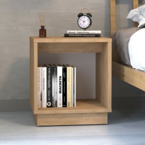 Κομοδίνο Gino Megapap χρώμα sapphire oak 40x35,3x45εκ. - Image 3