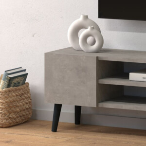 Έπιπλο τηλεόρασης Etna Megapap χρώμα γκρι ρετρό 120x30x40εκ. - Image 3