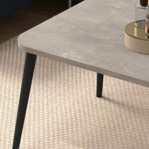 Τραπεζάκι σαλονιού Soul Megapap χρώμα γκρι ρετρό 90x55x41εκ. - Image 2