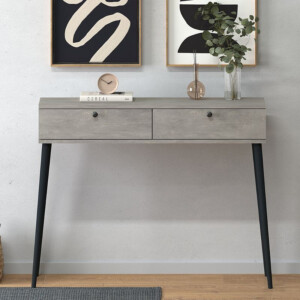 Κονσόλα Alis Megapap χρώμα γκρι ρετρό 110x29x88εκ. - Image 4