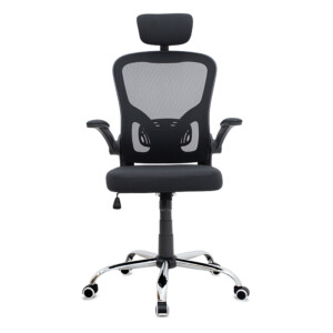 Καρέκλα γραφείου διευθυντική Falcon Megapap με ύφασμα Mesh χρώμα μαύρο 68x65x119/129εκ. - Image 4