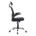 Καρέκλα γραφείου διευθυντική Falcon Megapap με ύφασμα Mesh χρώμα μαύρο 68x65x119/129εκ. - Image 5