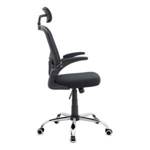 Καρέκλα γραφείου διευθυντική Falcon Megapap με ύφασμα Mesh χρώμα μαύρο 68x65x119/129εκ. - Image 5