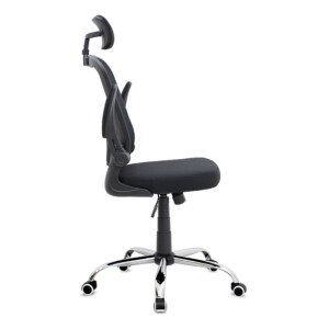 Καρέκλα γραφείου διευθυντική Falcon Megapap με ύφασμα Mesh χρώμα μαύρο 68x65x119/129εκ. - Image 6