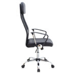 Καρέκλα γραφείου Ovis Megapap με τεχνόδερμα και ύφασμα Mesh χρώμα μαύρο 63x63x119/129εκ. - Image 7