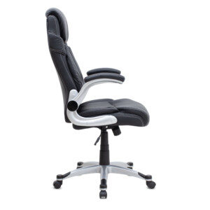 Καρέκλα γραφείου διευθυντική Gustavo Megapap από τεχνόδερμα χρώμα μαύρο 69x65x116/126εκ. - Image 5