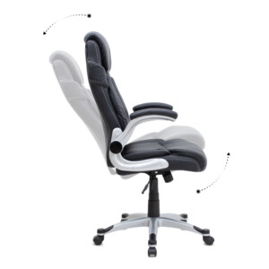 Καρέκλα γραφείου διευθυντική Gustavo Megapap από τεχνόδερμα χρώμα μαύρο 69x65x116/126εκ. - Image 7