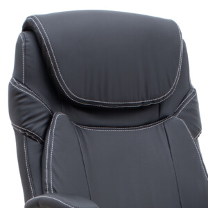 Καρέκλα γραφείου διευθυντική Gustavo Megapap από τεχνόδερμα χρώμα μαύρο 69x65x116/126εκ. - Image 8