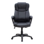 Καρέκλα γραφείου διευθυντική Morgan Megapap από τεχνόδερμα χρώμα μαύρο 67x65x112/122εκ. - Image 5