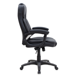 Καρέκλα γραφείου διευθυντική Morgan Megapap από τεχνόδερμα χρώμα μαύρο 67x65x112/122εκ. - Image 7