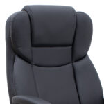 Καρέκλα γραφείου διευθυντική Morgan Megapap από τεχνόδερμα χρώμα μαύρο 67x65x112/122εκ. - Image 10