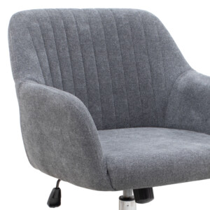 Καρέκλα γραφείου Lana Megapap υφασμάτινη χρώμα γκρι 61x61x80/90εκ. - Image 7