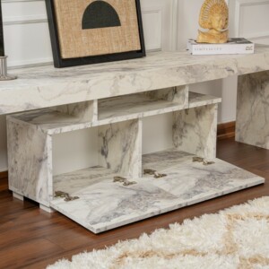 Έπιπλο τηλεόρασης Enclave Megapap χρώμα εφέ μαρμάρου 180x31,3x50εκ. - Image 3