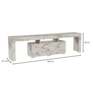 Έπιπλο τηλεόρασης Enclave Megapap χρώμα εφέ μαρμάρου 180x31,3x50εκ. - Image 8