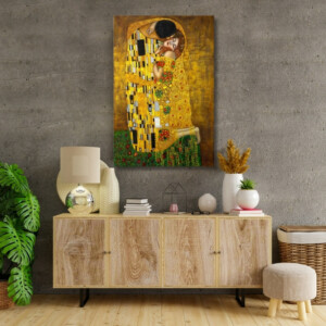 Πίνακας σε καμβά "The Kiss" Megapap ψηφιακής εκτύπωσης 80x125x3εκ. - Image 2