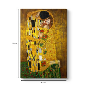 Πίνακας σε καμβά "The Kiss" Megapap ψηφιακής εκτύπωσης 80x125x3εκ. - Image 3