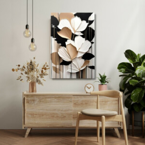 Πίνακας σε καμβά "Abstract Flower" Megapap ψηφιακής εκτύπωσης 70x100x3εκ. - Image 2