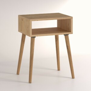 Κομοδίνο Fiona Megapap χρώμα pine oak 45x30x58εκ. - Image 4