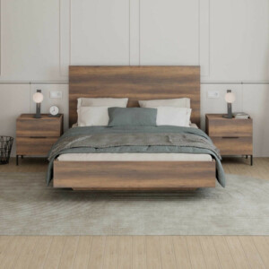 Κρεβάτι Oryana Megapap χρώμα καρυδί 160x200εκ. - Image 3