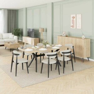 Μπουφές Luna Megapap χρώμα florida oak 180x43x100εκ. - Image 6