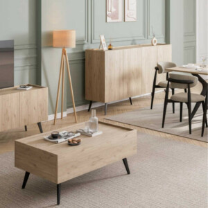 Μπουφές Luna Megapap χρώμα florida oak 180x43x100εκ. - Image 7