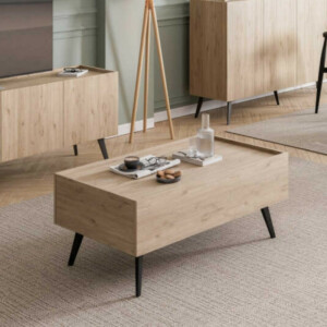 Τραπεζάκι σαλονιού Luna Megapap χρώμα florida oak 102x61x44εκ. - Image 2