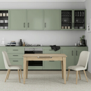 Τραπέζι Trendline Megapap επεκτεινόμενο χρώμα oak 120/150x70x75εκ. - Image 2