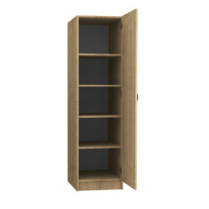 Ντουλάπα ρούχων Victoria Megapap μονόφυλλη χρώμα φυσικό οξιάς 50x60x181εκ. - Image 2