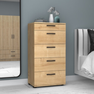 Συρταριέρα Helia Megapap χρώμα φυσικό οξιάς 60x44x108εκ. - Image 3